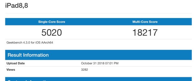 Điểm benchmark siêu khủng của iPad Pro 2018