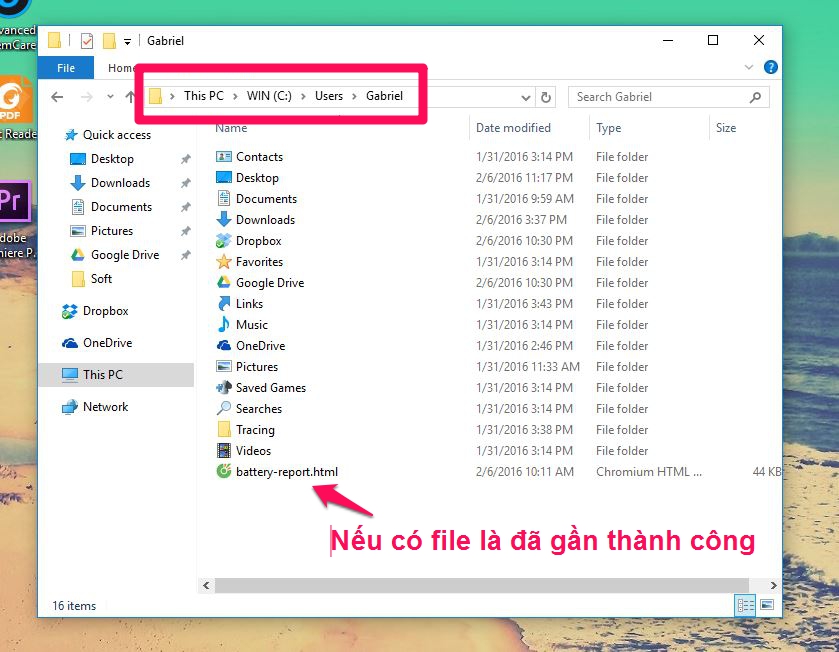 Kiểm tra tình trạng pin laptop