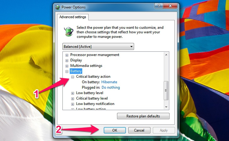 Cách khắc phục laptop hiển thị sai phần trăm pin