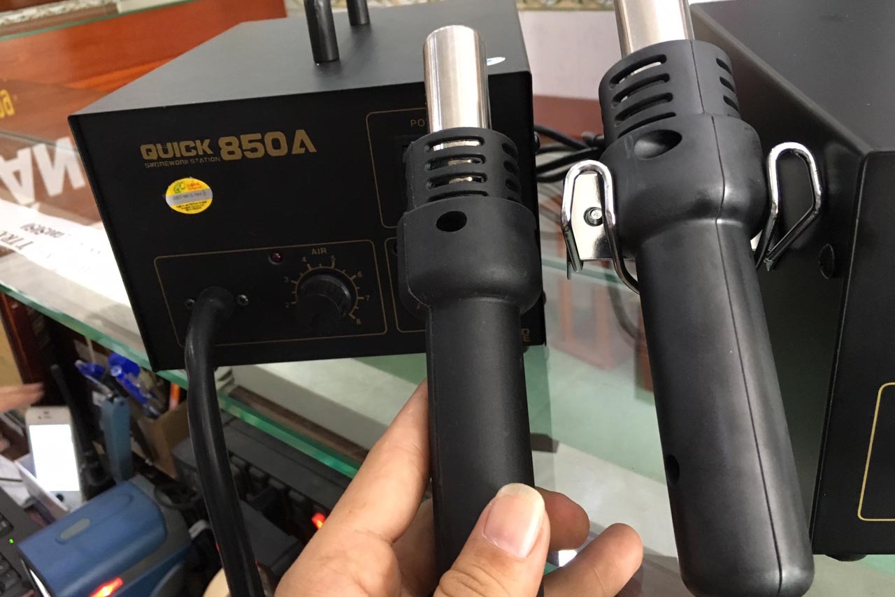Phân biệt Máy khò Quick 850A hàng chính hãng và fake 