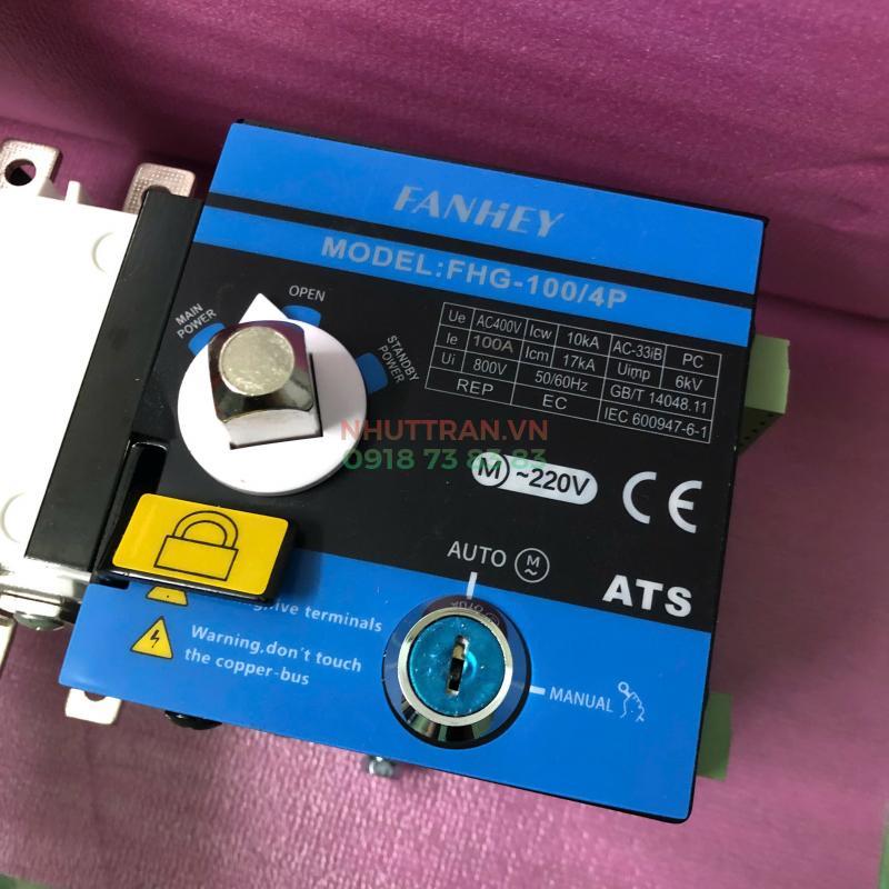 Bộ chuyển đổi ATS 4 phase 2P 220v FHG - 100A / 4P chuyển chậm FANHEY Bộ chuyển đổi ATS 4 phase 2P 220v FHG - 100A / 4P chuyển chậm FANHEY