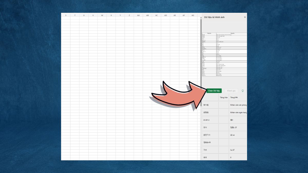 Cách chuyển ảnh thành bảng trong Excel trên máy tính trong vòng 3s bước 4
