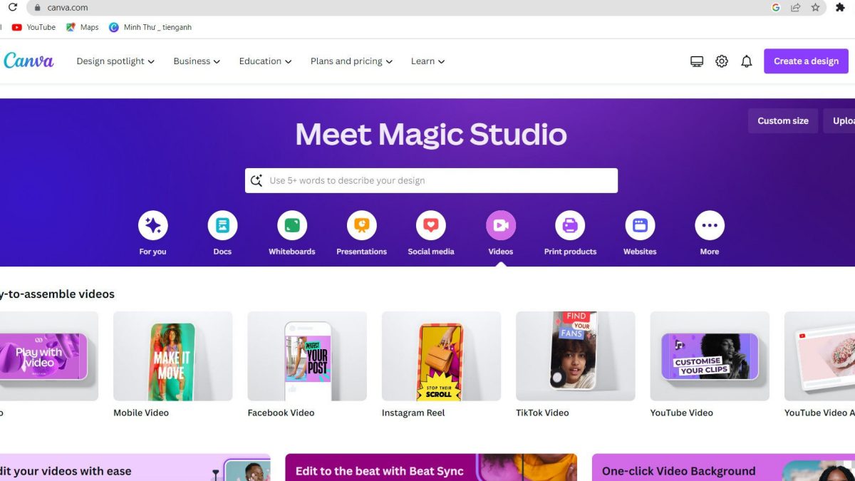 Cách làm video từ ảnh trên Canva Cách làm video từ ảnh trên Canva