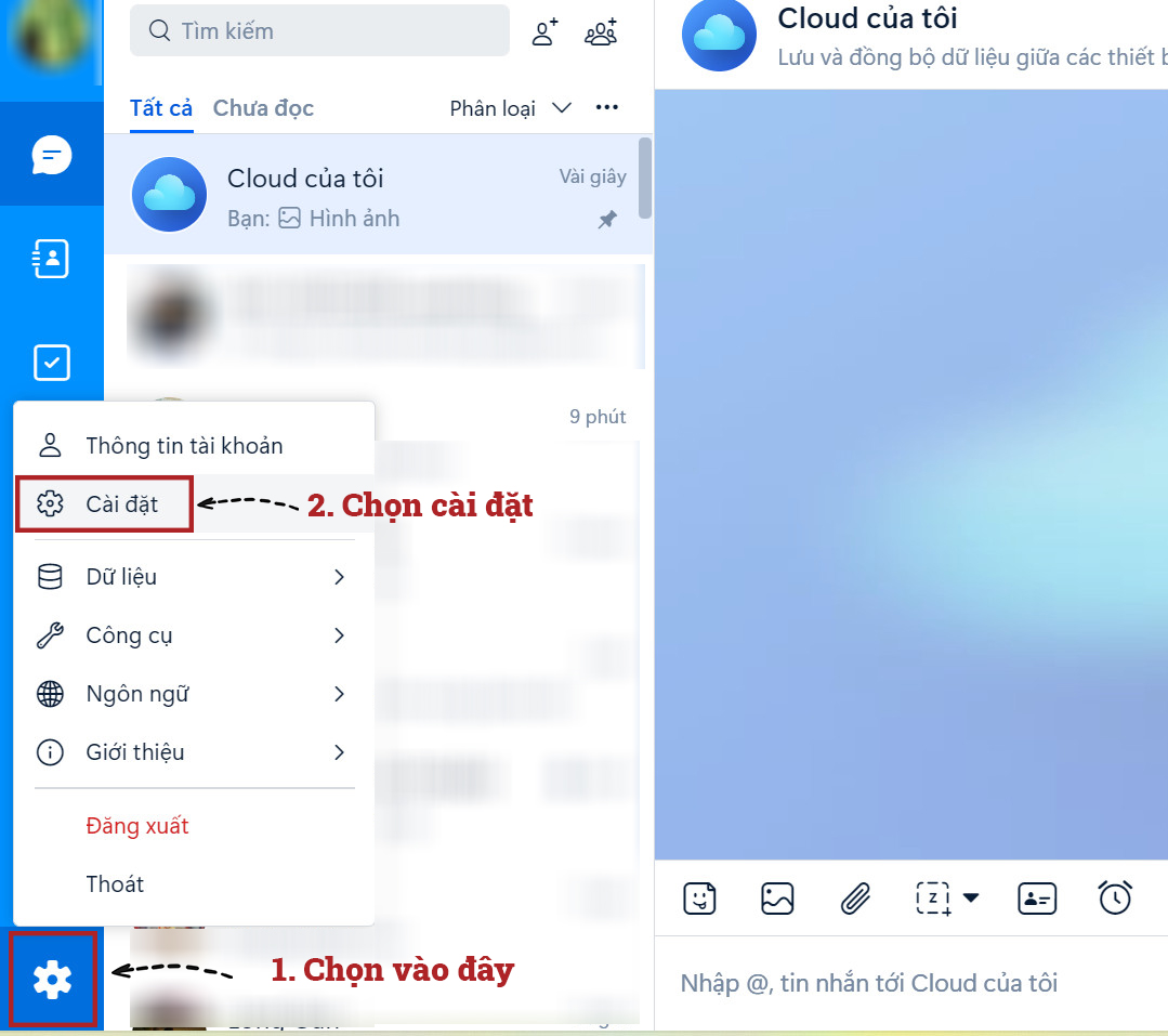 Cài đặt Cài đặt