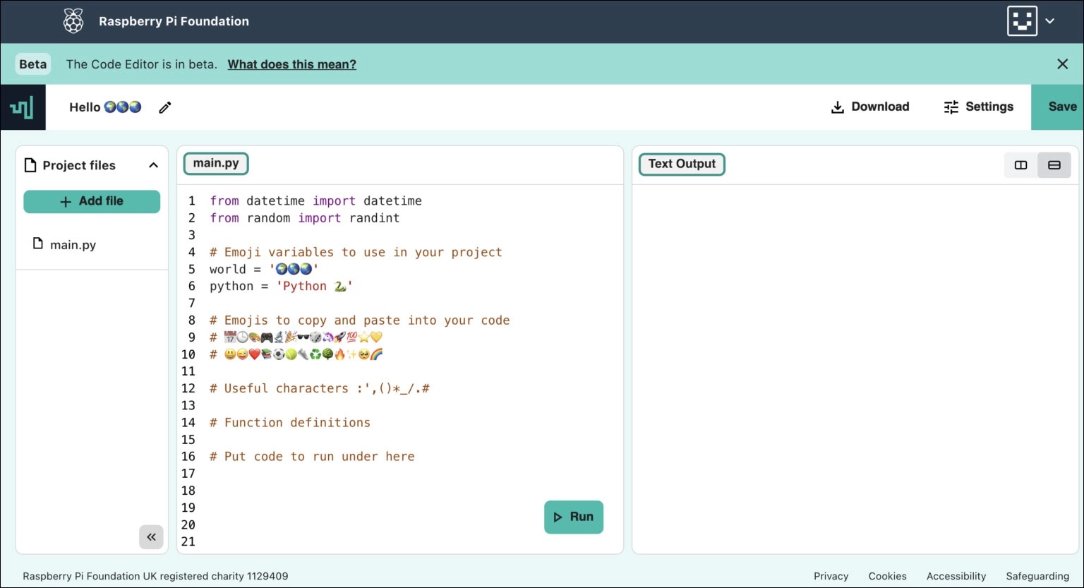 Raspberry Pi Foundation trình làng Code Editor, công cụ chỉnh sửa code trực tuyến hữu ích và đơn giản