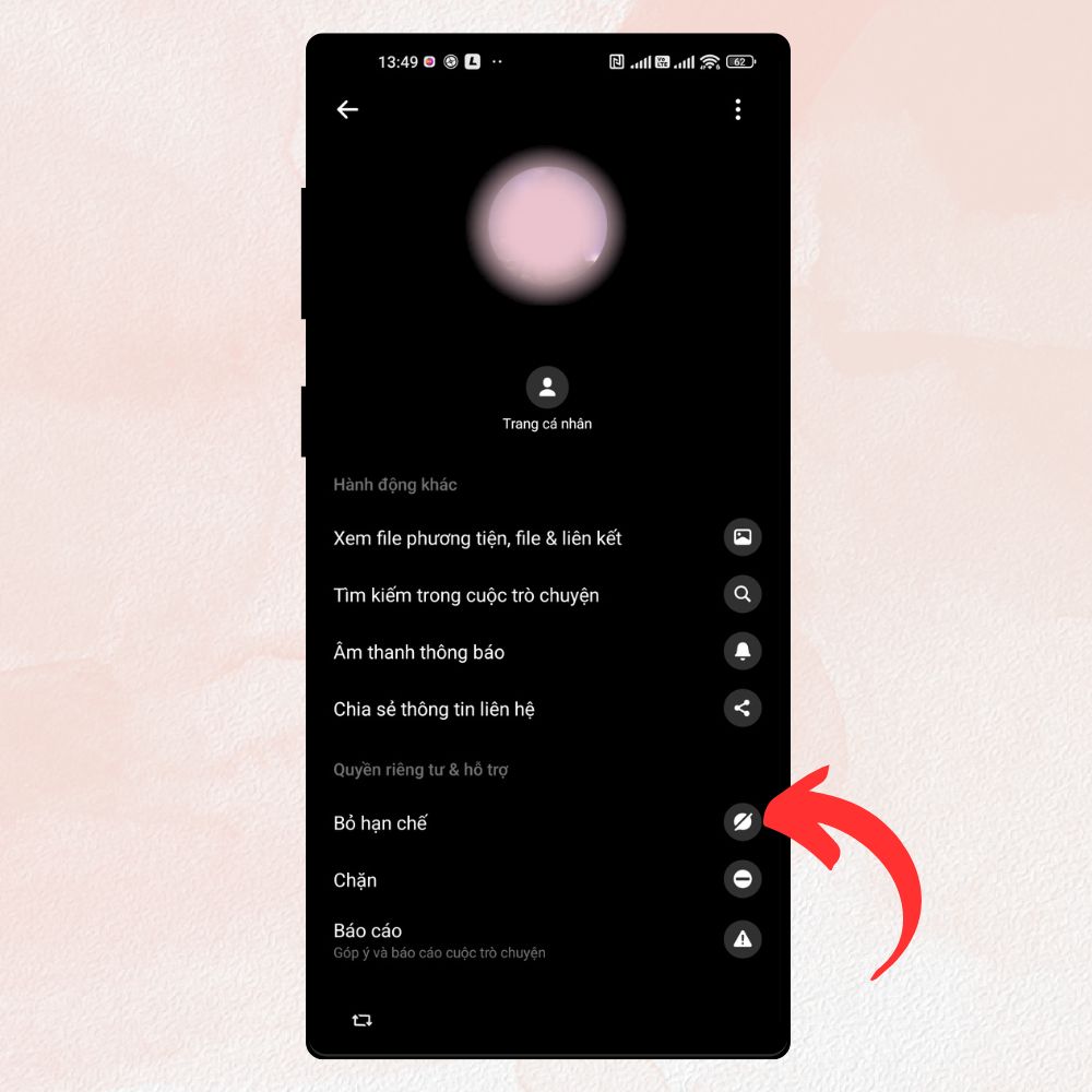Cách bỏ hạn chế tin nhắn Messenger từ một người cụ thể