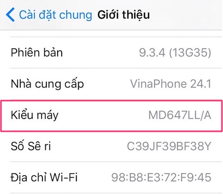 Xem thông tin ở mục Kiểu máy. Xem thông tin ở mục Kiểu máy.