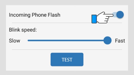 Gạt nút Incoming Phone Flash Gạt nút Incoming Phone Flash
