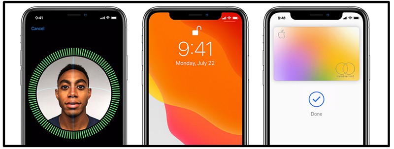 iPhone với Face ID iPhone với Face ID