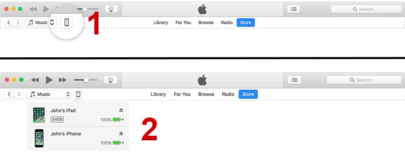 Giao diện trong iTunes Giao diện trong iTunes