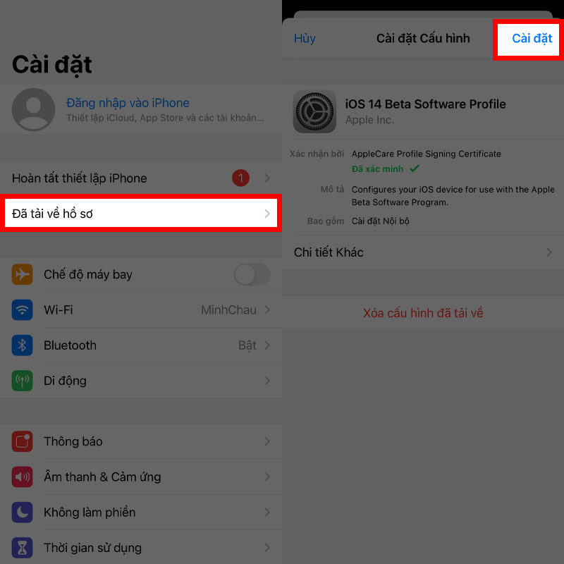 Cập nhật iOS 14.5 Beta 3 bước 2 Cập nhật iOS 14.5 Beta 3 bước 2