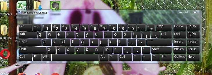 bàn phím ảo win7