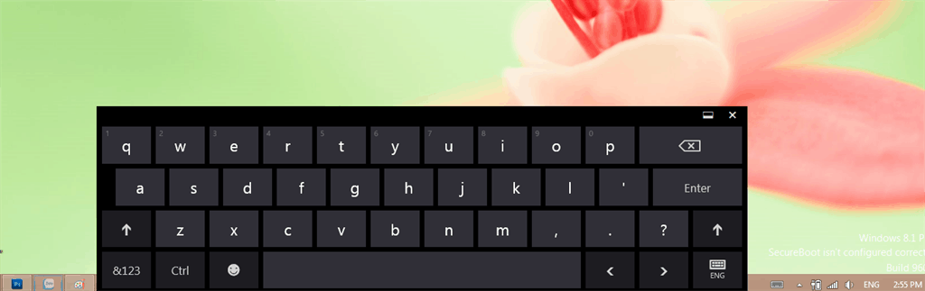 bàn phím ảo win8
