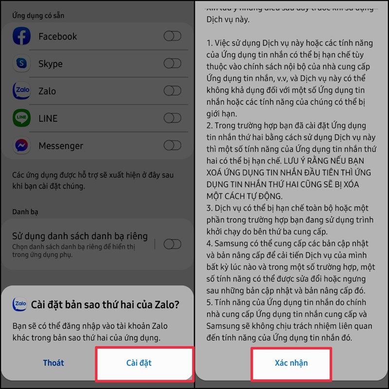 Nhân bản ứng dụng để sử dụng được nhiều tài khoản hơn Nhân bản ứng dụng để sử dụng được nhiều tài khoản hơn