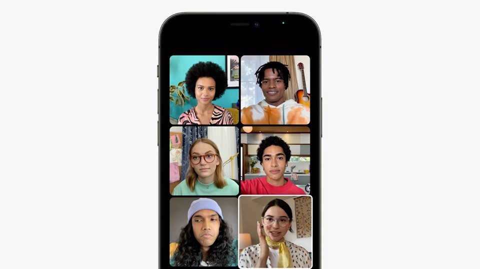 Chế độ xem lưới trong FaceTime nhóm