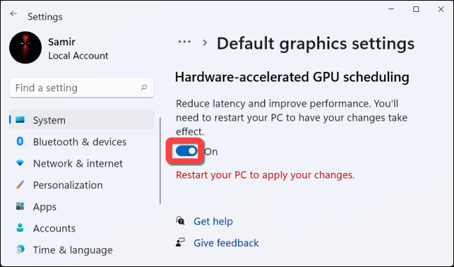 Cách khởi động tính năng GPU Scheduling trong Windows 11