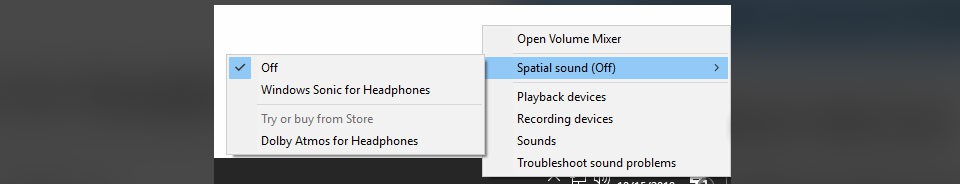 Bật Spatial Sound trong Windows 10 Bật Spatial Sound trong Windows 10