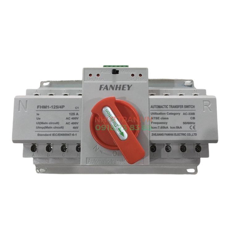 ATS 3 Pha 220V 4P 100A Chuyển Chậm FANHEY FHG-100/4P