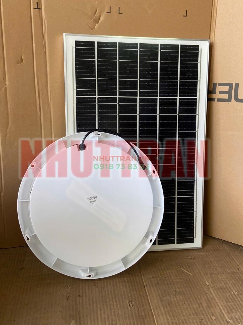 Đèn Ốp trần năng lượng mặt trời NLX4267 Chip Led 5054 tấm solar Mono hiệu suất cao size 42mm