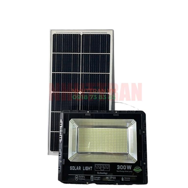 Đèn pha Năng lượng Mặt trời Solar light 300W, chip led SMD5054, Tấm pin Mono hiệu suất cao