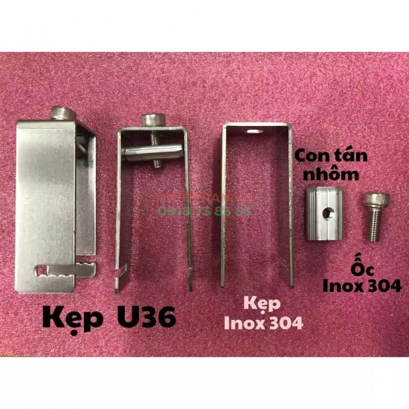 Kẹp U dưới Tấm pin Năng Lượng Mặt Trời U36 loại Inox 304