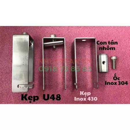 Kẹp U dưới Tấm pin Năng Lượng Mặt Trời U48 loại Inox 430
