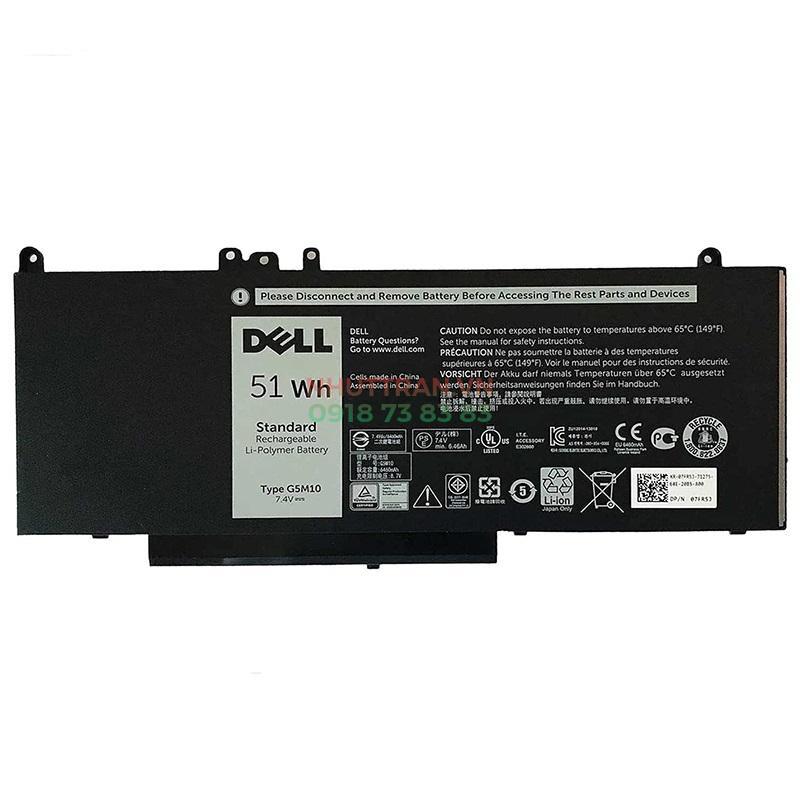 Pin Dell E5450 E5450 E5550 G5M10 51WH Zin
