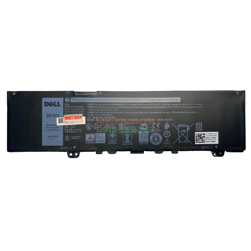Pin Dell Inspiron 13 7373 I7373 7370 7380 5370 7386 F62G0 38W Zin