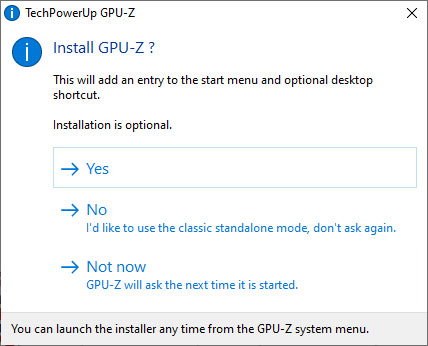 Chạy TechPowerUp GPU-Z Chạy TechPowerUp GPU-Z