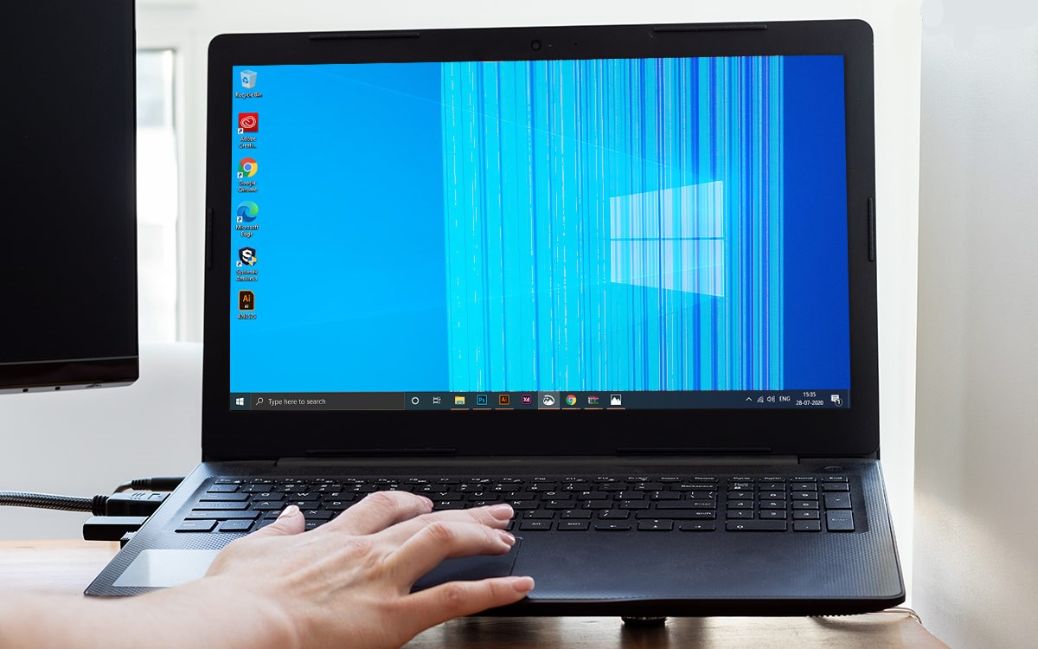 Màn hình laptop bị kẻ sọc ngang, sọc dọc, đứt nét