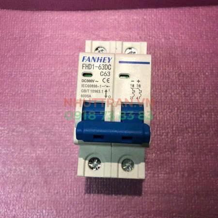 APTOMAT DC FANHEY 2P 63A – Giải pháp bảo vệ an toàn cho hệ thống điện DC
