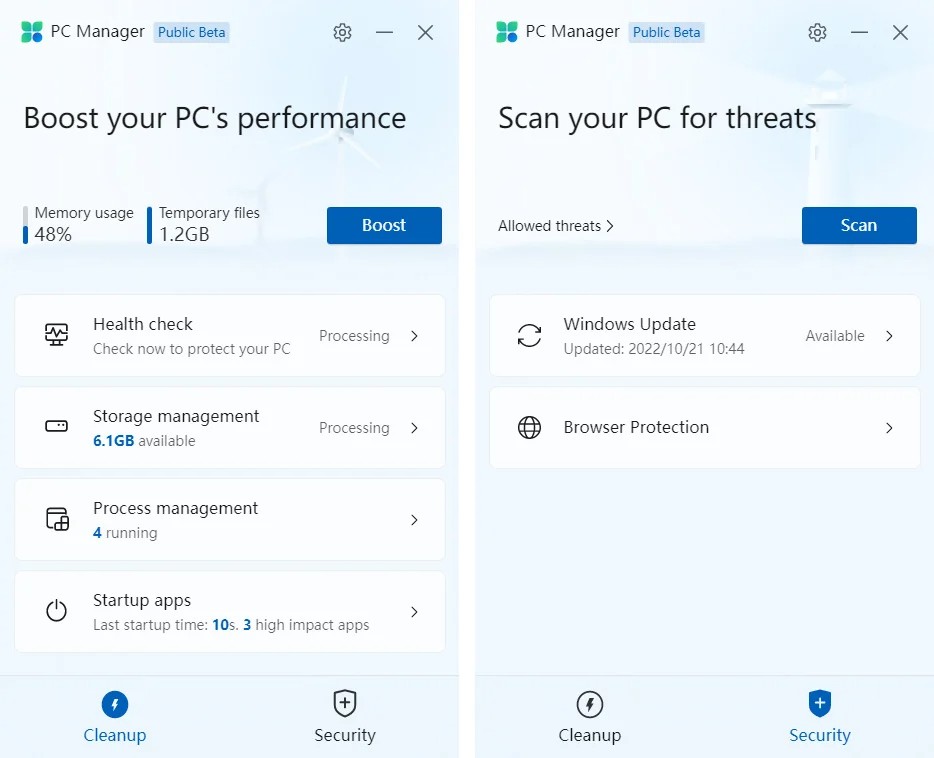Công cụ PC Manager mới của Microsoft Công cụ PC Manager mới của Microsoft