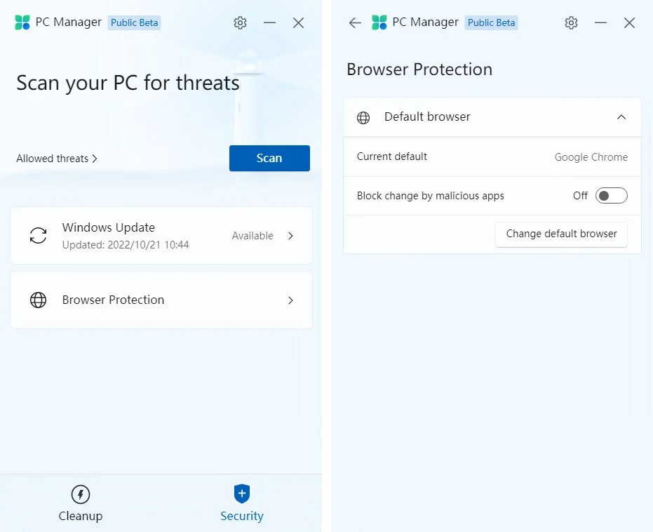 Tính năng Browser Protection trên PC Manager Tính năng Browser Protection trên PC Manager