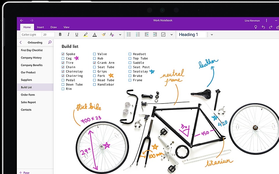 Ứng dụng ghi chú trên máy tính: Microsoft OneNote