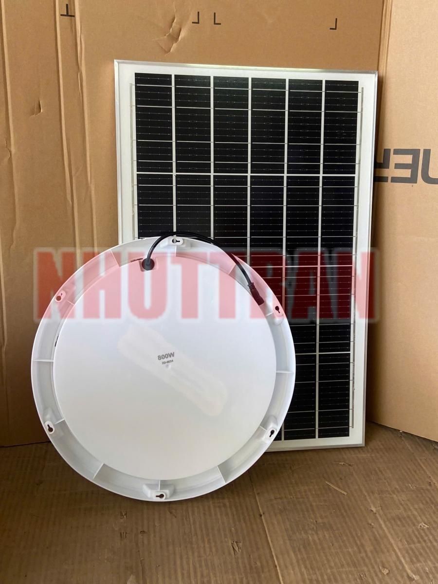 Đèn Ốp trần năng lượng mặt trời NLX4267 Chip Led 5054 tấm solar Mono hiệu suất cao size 42mm