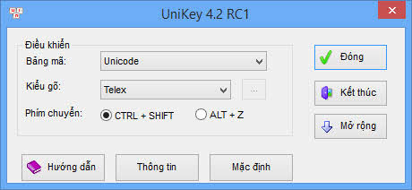 Unikey 4.2 RC1 Unikey 4.2 RC1