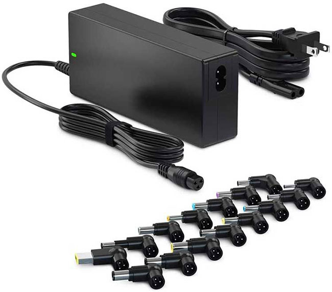 Sạc laptop bằng adapter nguồn chuyển áp đa năng Sạc laptop bằng adapter nguồn chuyển áp đa năng