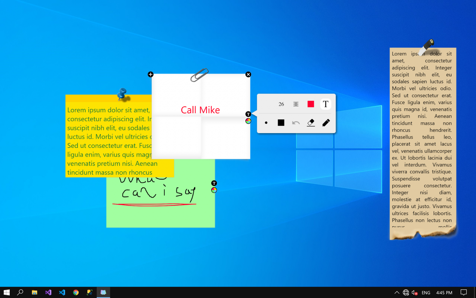 Ứng dụng ghi chú trên máy tính: Sticky Notes