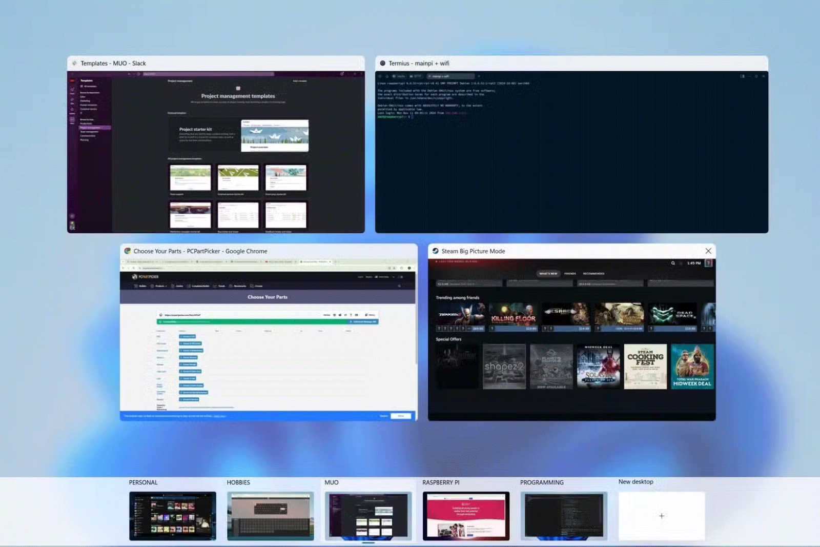 Desktop ảo Windows 11