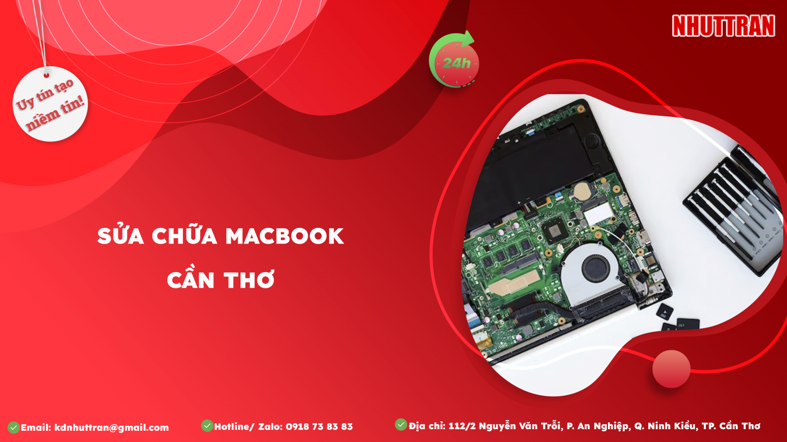 Sửa MacBook Cần Thơ Nhựt Trân chuyên nghiệp