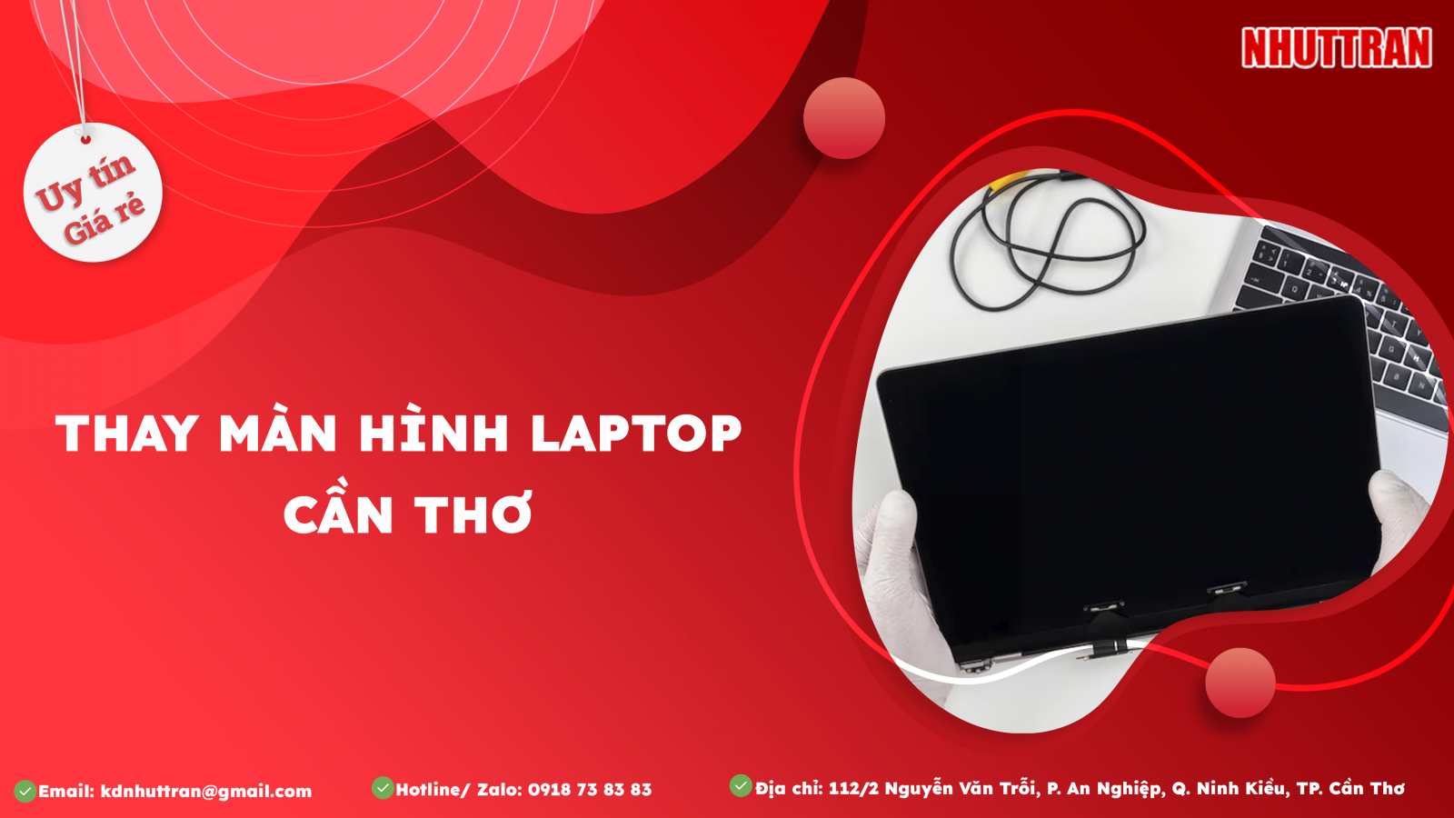 Thay màn hình Laptop Cần Thơ