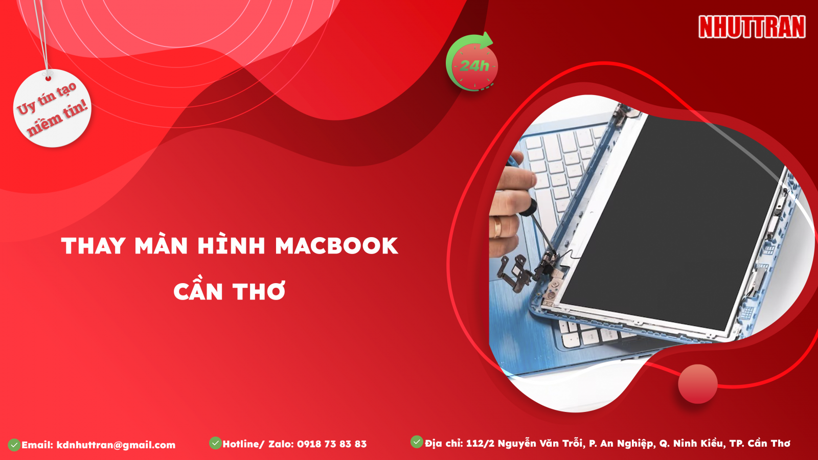 Dịch vụ thay màn hình MacBook tại Cần Thơ