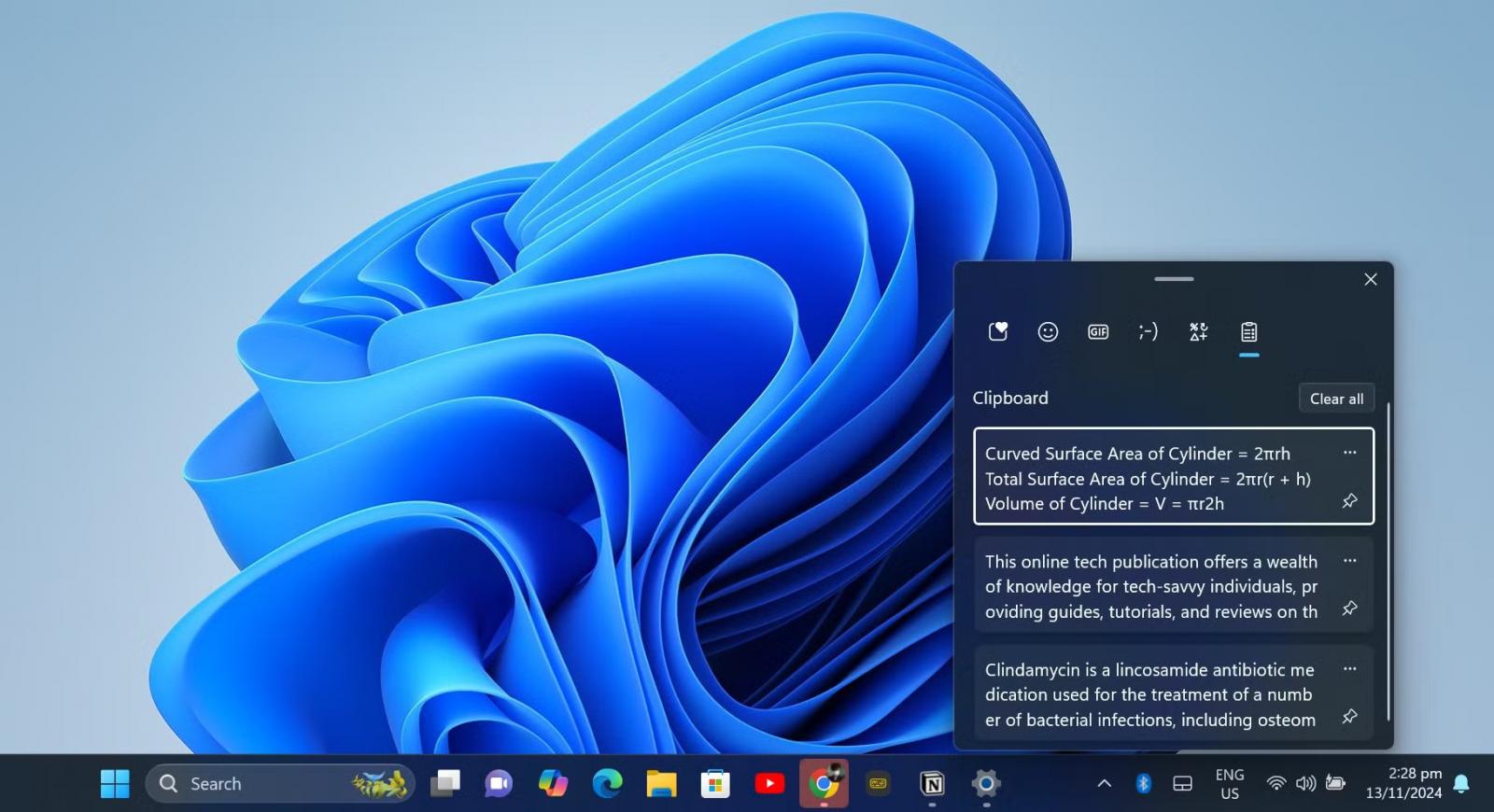 Xem bảng Clipboard History trong Windows Xem bảng Clipboard History trong Windows