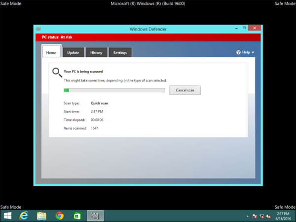 Chế độ Safe Mode trên Windows 7