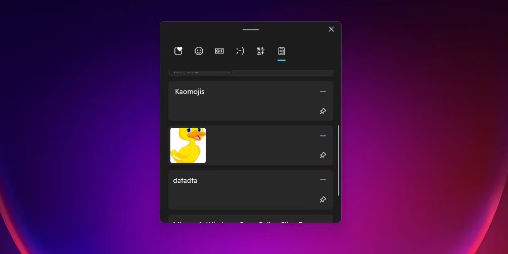 Lịch sử clipboard Windows 11 lưu giữ bản ghi của 25 mục cuối cùng đã cắt hoặc sao chép Lịch sử clipboard Windows 11 lưu giữ bản ghi của 25 mục cuối cùng đã cắt hoặc sao chép